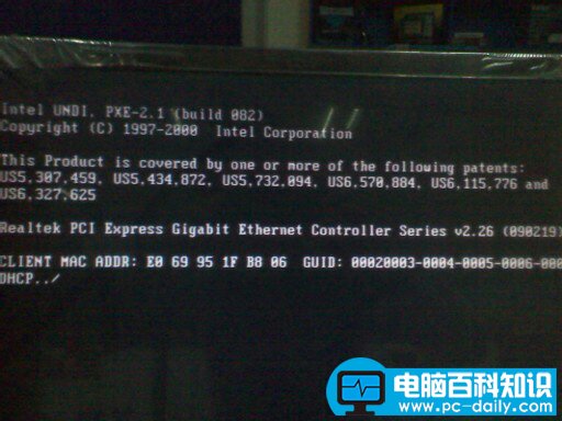 win7开机幕界面出现CLIENT MAC ADDR的原因和解决方法