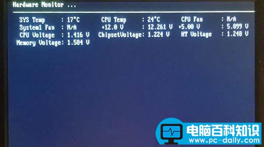 电脑开机提示Hardware Monitor