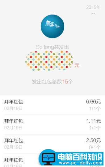 红包金额和详情