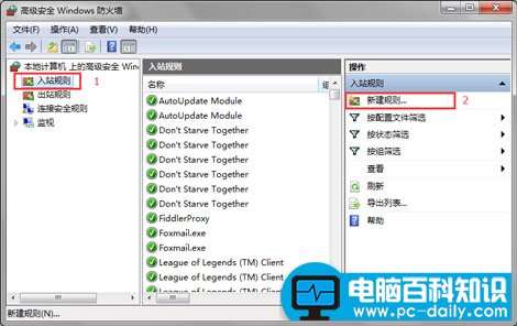 入站规则