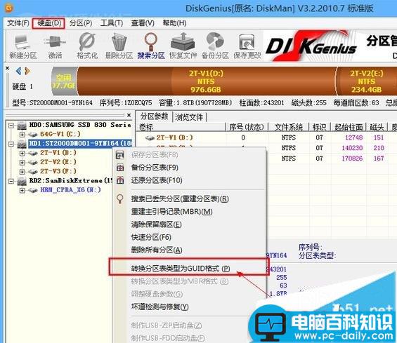 GPT分区格式怎么转成MBR 硬盘GPT和MBR分区表转换方法 GPT,MBR,硬盘,转换